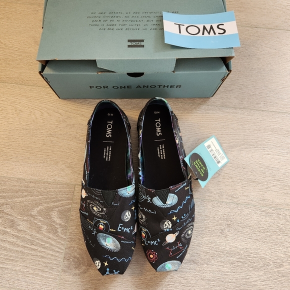 TOMS limited edition Alpargata cosmic wonder print canvas size 10 Men - Picture 1 of 11